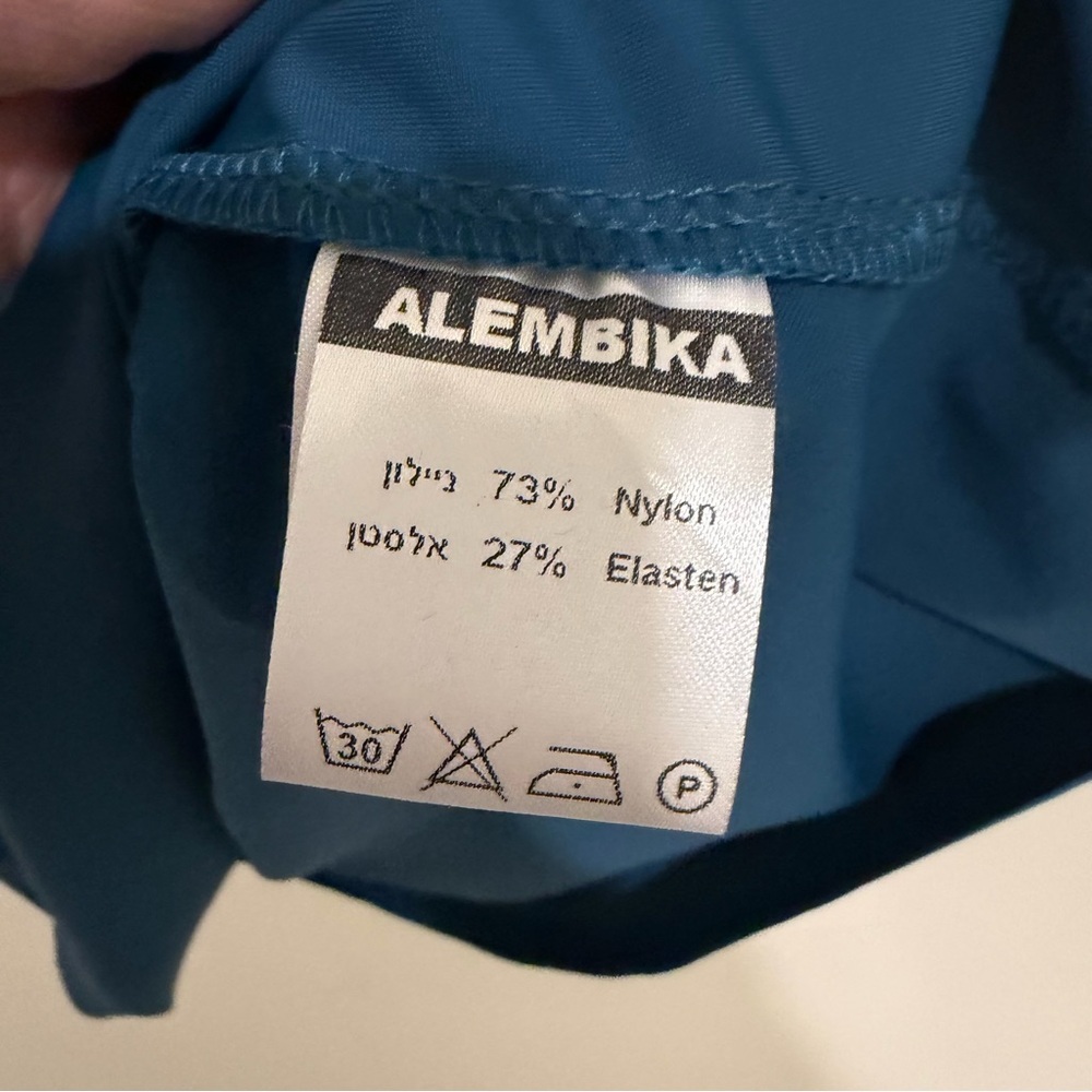 Alembika 3 Teal Sleeveless V-Neck Dress Lagenlook Artsy - Picture 3 of 4